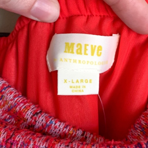 Anthropologie Smocked Peplum Blouse in Pink and Orange - Picture 10 of 10